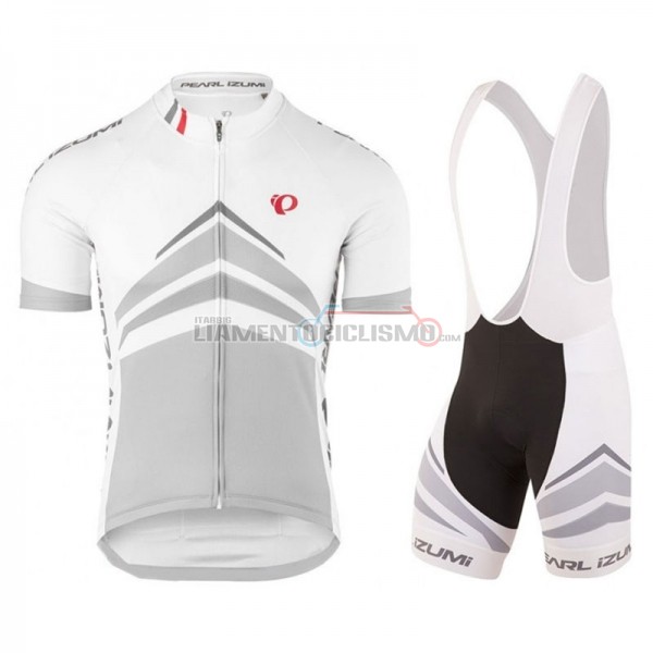 Abbigliamento Ciclismo Pearl Izumi Manica Corta 2018 Grigio Bianco